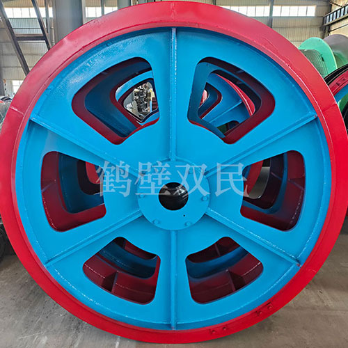 鶴壁市雙民礦山機械有限公司雙槽天輪發(fā)貨現(xiàn)場！